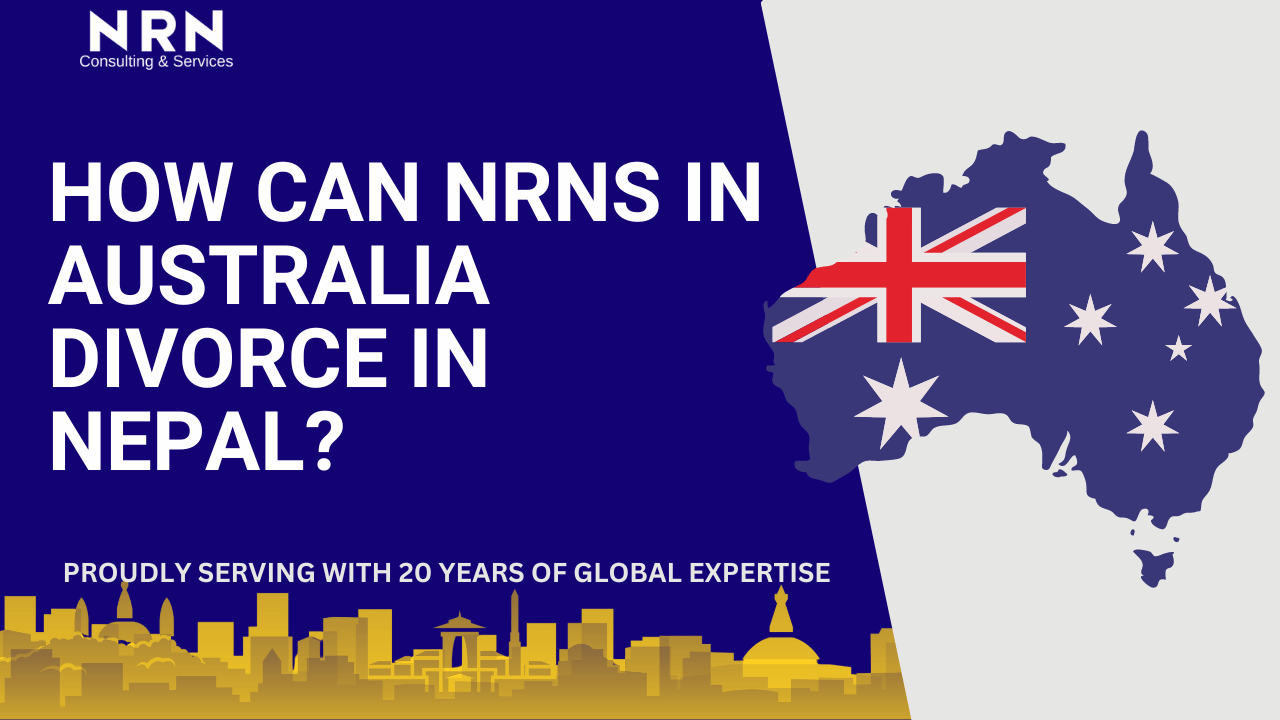 How can NRN residing in Australia divorce in Nepal